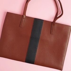 Vince Camuto Brown and black Luck tote bag